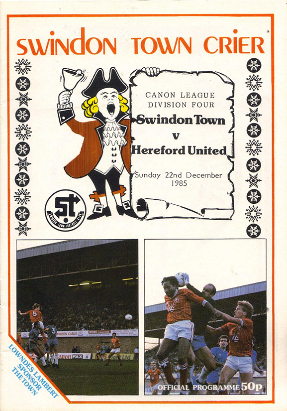 <b>Sunday, December 22, 1985</b><br />vs. Hereford United (Home)